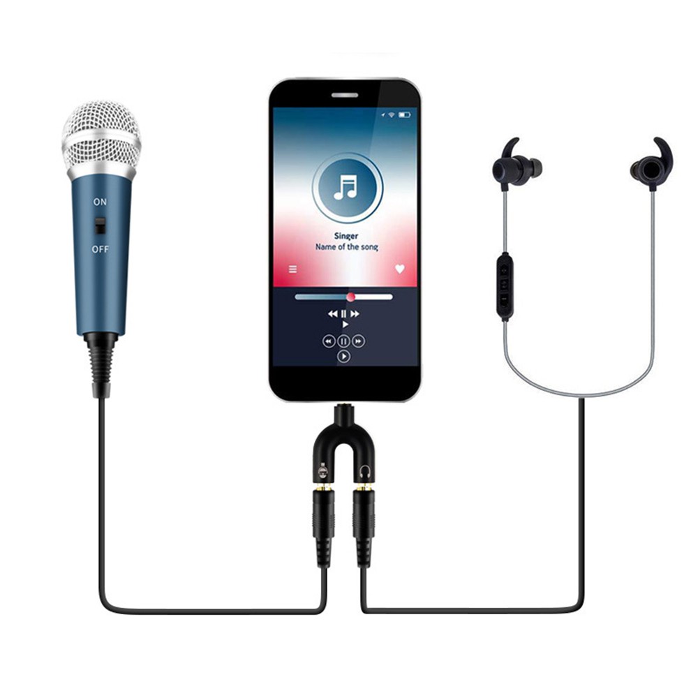 Micro có giá đỡ giắc cắm 3.5mm dành cho máy tính/ điện thoại