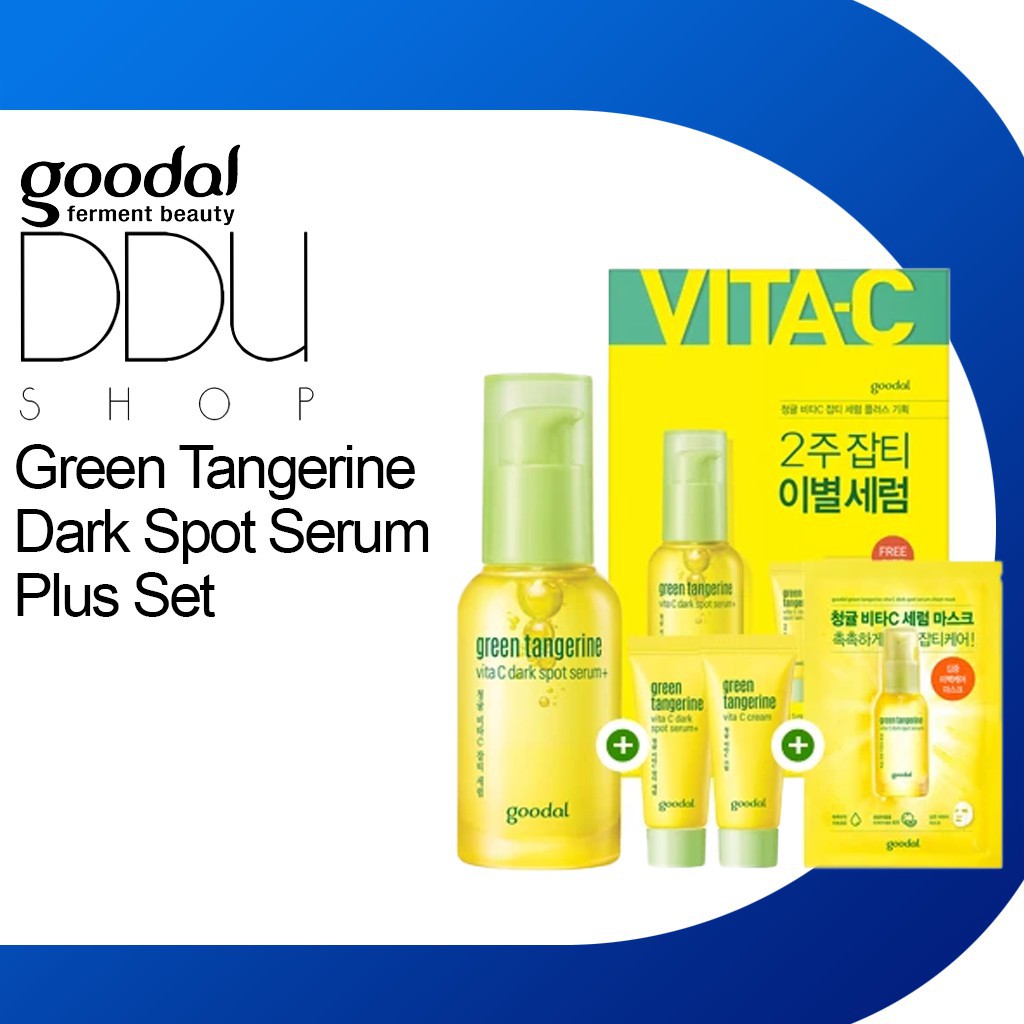 (Hàng thật) Goodal / Green Tangerine Dark Spot Serum Plus Set / Mỹ phẩm dưỡng da, Tinh chất