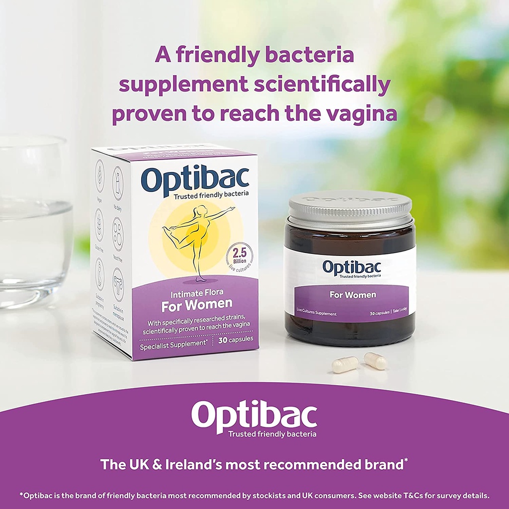 Men vi sinh Optibac tím - Optibac For Women Probiotics - 30/90 viên