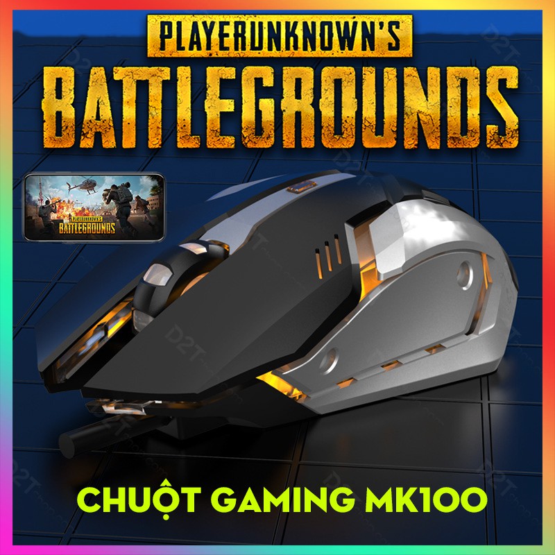 Bộ bàn phím chuột gaming MK100 chơi game PUBG, Call of Duty trên các bộ chuyển đổi game Flydigi Q1, Handjoy D4, RezarP30