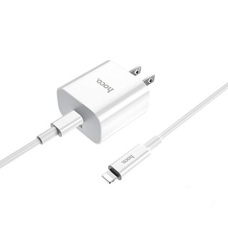 Bộ sạc 20w pd 3.0/2.0, qc.3.0 hoco c76 kèm cáp type-c to lightning sạc nhanh 3a, pd 20w iphone/ipad dài 1m