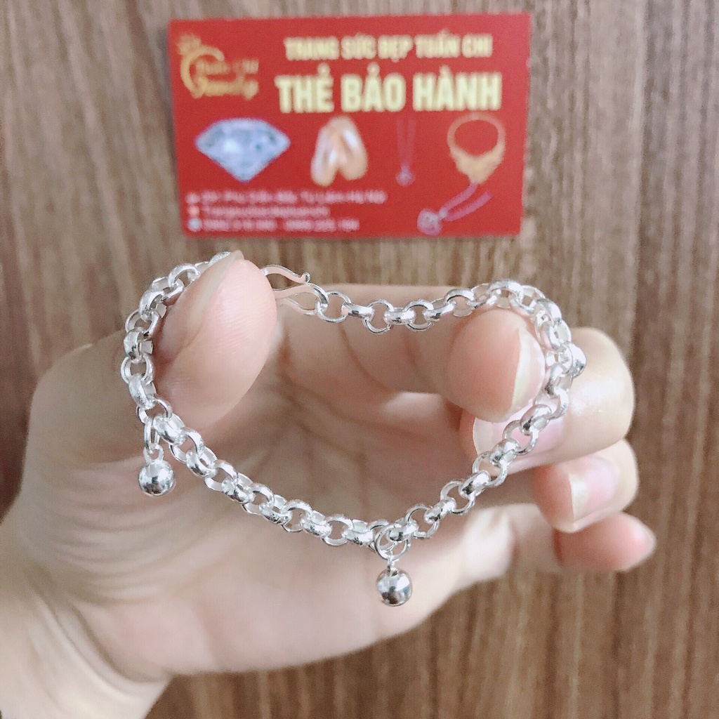 ⚡HÀNG SẴN⚡ Set Lắc Bạc Cho Bé, Vòng Tay Và Vòng Chân Trẻ Em, Mẫu Đơn Giản Cực Xinh