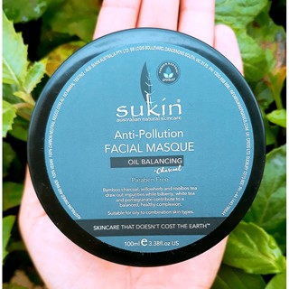 [SALE XẢ HÀNG][OIL BALANCE] Mặt Nạ Cân Bằng Dầu Than Tre Hoạt Tính Sukin Oil Balancing Masque 100 Ml