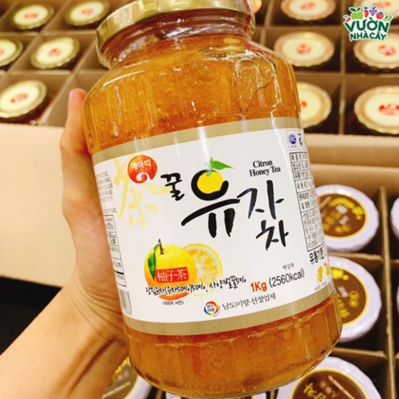 Chính Hãng date 2/2024 - Chanh Đào Ngâm Mật Ong CITRON Hàn Quốc 1kg