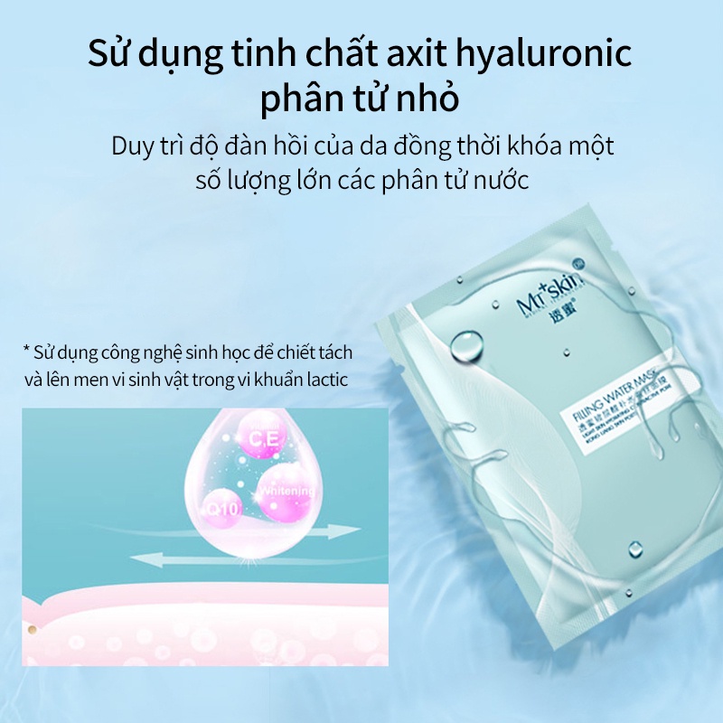 Bộ 20 Mặt Nạ Lụa Honey & Beauty Hyaluronic Acid Dưỡng Ẩm Làm Trắng Da