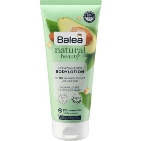 Dưỡng thể Balea Natural Beauty Bodylotion Bio Avocado-Extrakt & Jojoba Öl