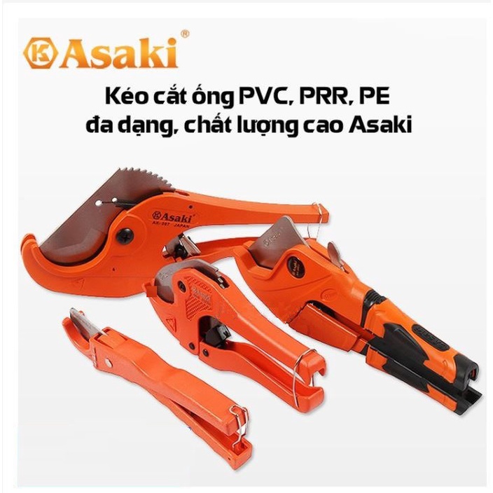 Kéo cắt ống nhựa PVC, PPR, PE đa dạng, hạng nặng Asaki 42mm AK-0081- Hàng chất lượng cao