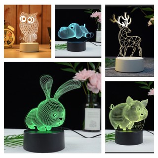 Đèn ngủ, đèn trang trí led 3D part 1