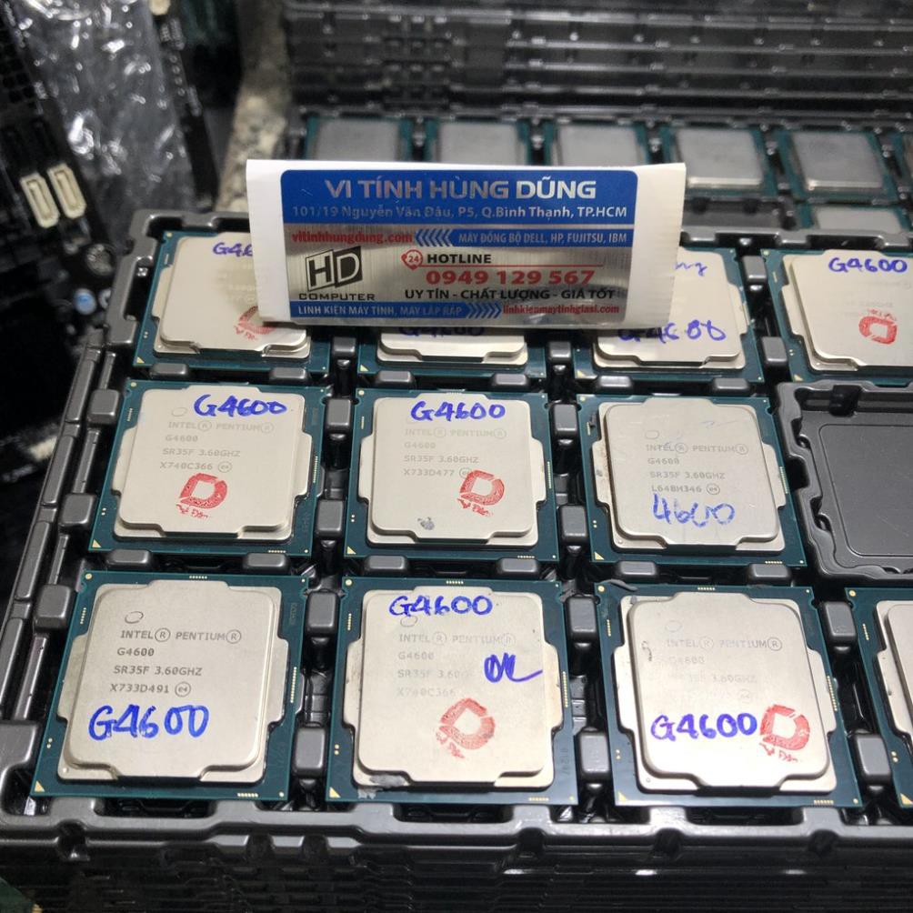 (giá khai trương)  CPU sk 1151, G3930, G4400, G4560, G4600 chíp máy tính chạy main H110, B150, B250