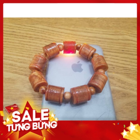 vòng tay gỗ huyết long đốt trúc size 14 ly