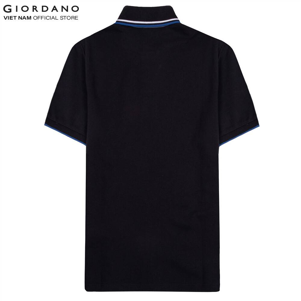 [MEMBER GIFT] Áo Thun Ngắn Tay Có Cổ Nam Giordano Màu Đen Size S 010192602401