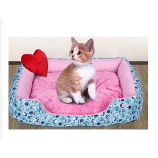 ổ nệm cho chó mèo hình thú nghộ nghĩnh 40x50x15cm (màu ngẫu nhiên)
