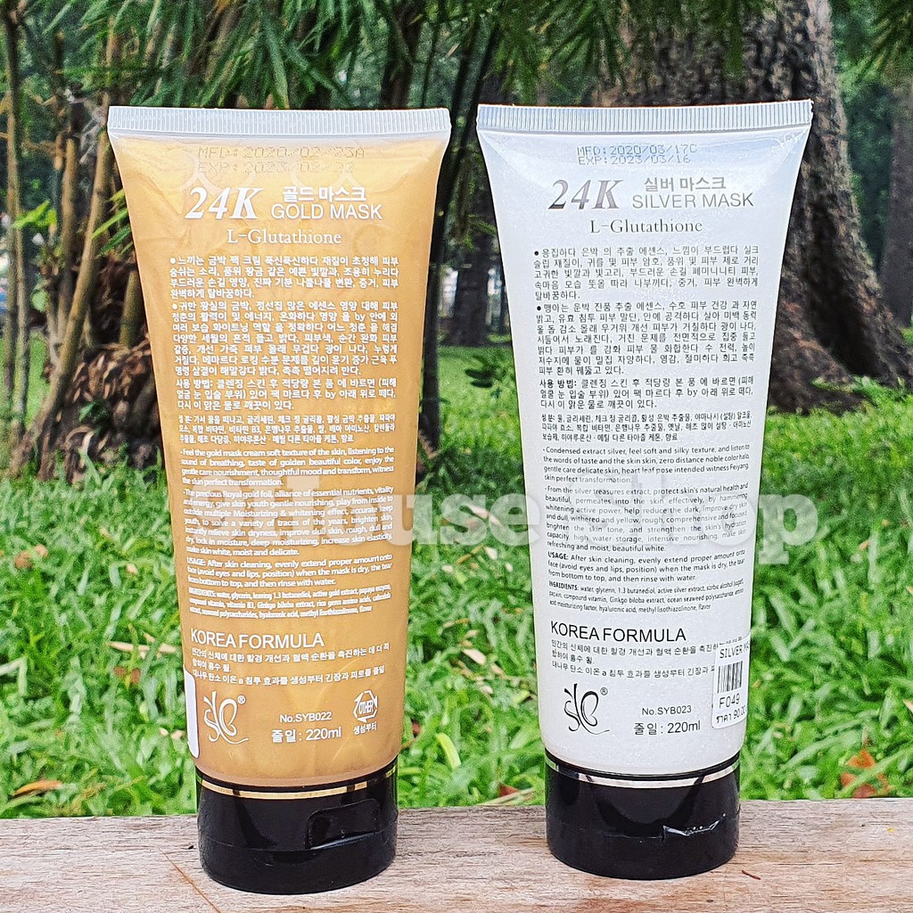 01 Tuýp Gel Lột Mặt Nạ 24K L-Glutathione Thái Lan 220ml