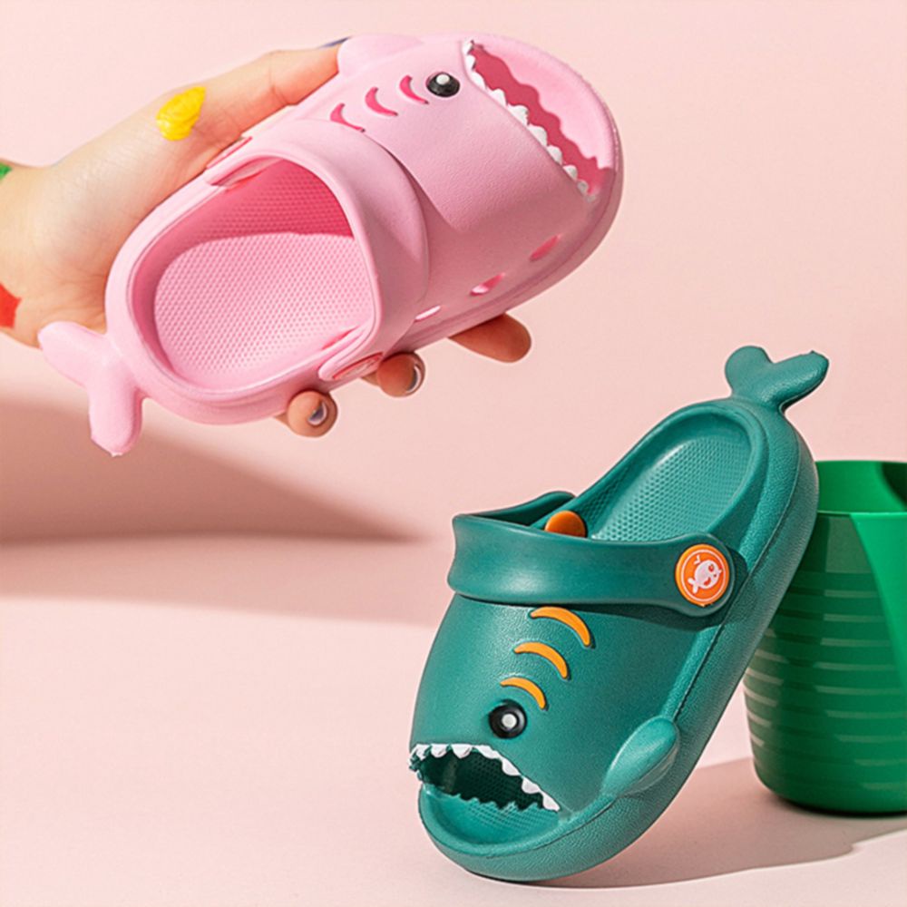 Dép cho bé Trai – Dép cho bé Gái hình BABY SHARK ngộ nghĩnh dễ thương, chống trượt có dây đeo