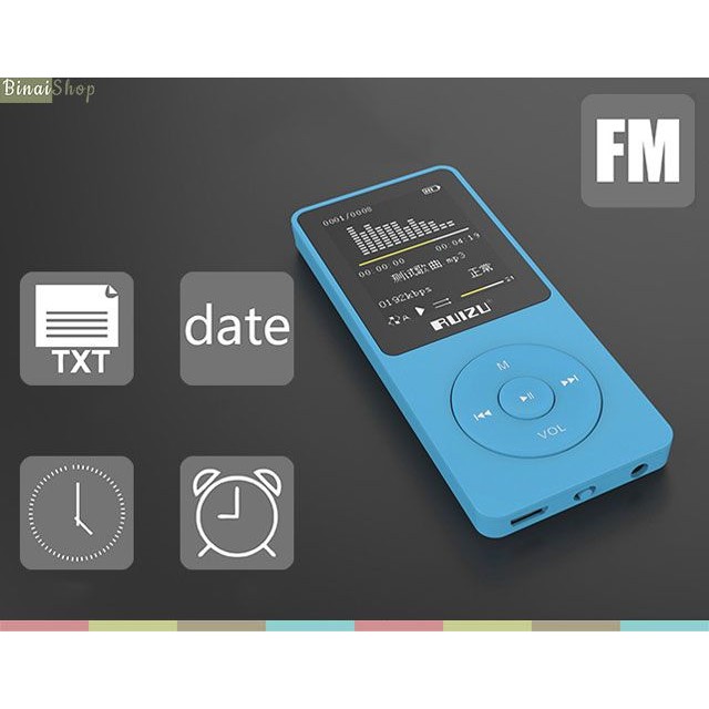 Máy nghe nhạc mp3 RUIZU X02 đen