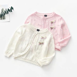 Áo khoác len chuồn chuồn bé gái 3-8 tuổi