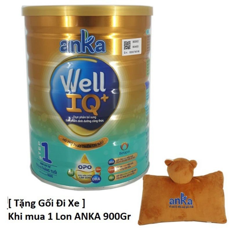 Sữa Anka Well IQ+ Step 1 900gr có quà tặng