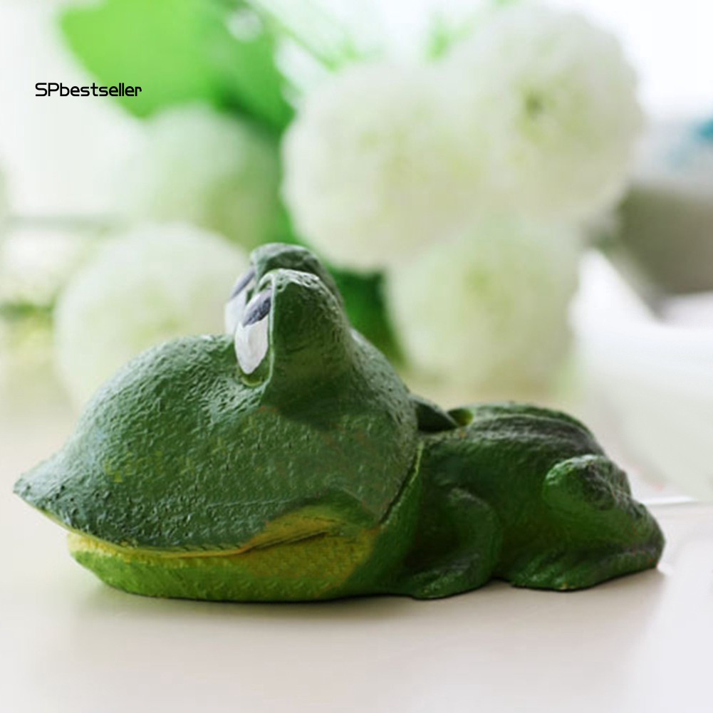 Đá sục khí hình chú ếch đáng yêu trang trí bể cá