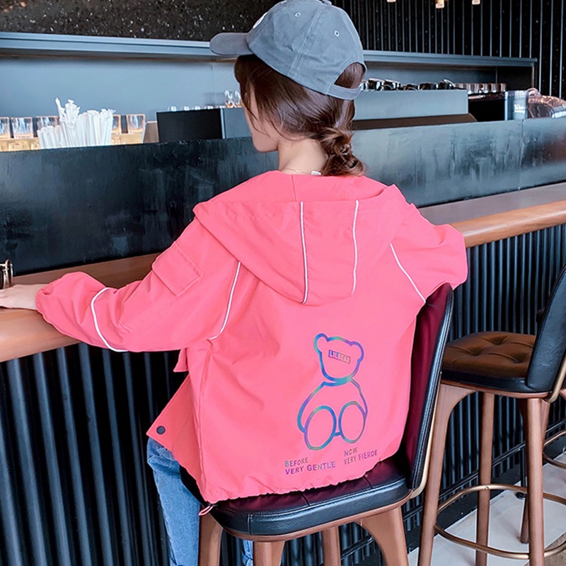 Áo Khoác Bóng Chày Phong Cách Hàn Quốc Xinh Xắn Cho Bé Gái