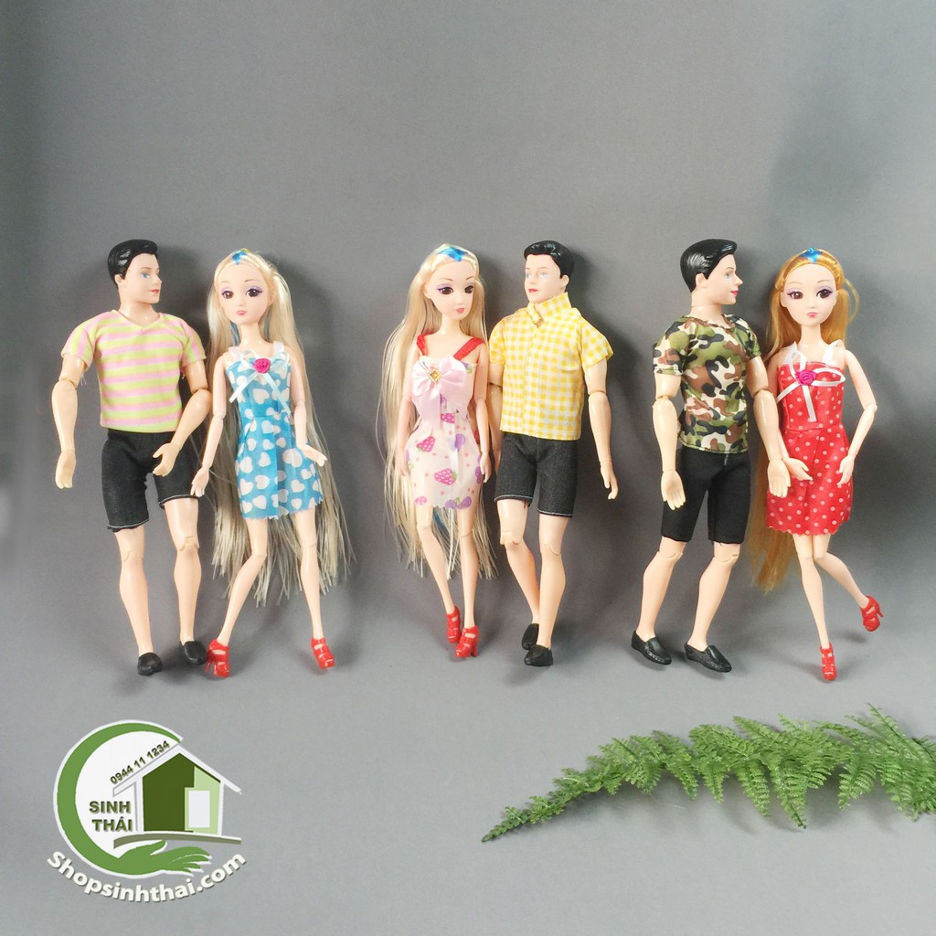 Búp bê nữ tóc dài, búp bê ken con trai có 14 khớp - cao 30cm - chọn mẫu