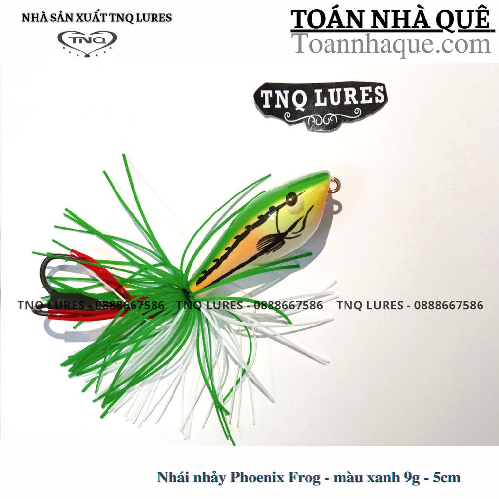 Mồi lure cá lóc nhái nhảy Phoenix frog (9g và 10g) - TNQ Lures - Toán nhà quê