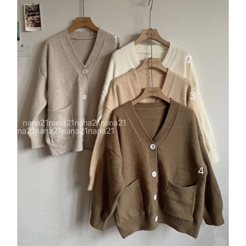 Áo Khoác Cardigan Dài Tay Dễ Thương Học Sinh/ Áo Len Dài Tay JK Nhật Bản A00311