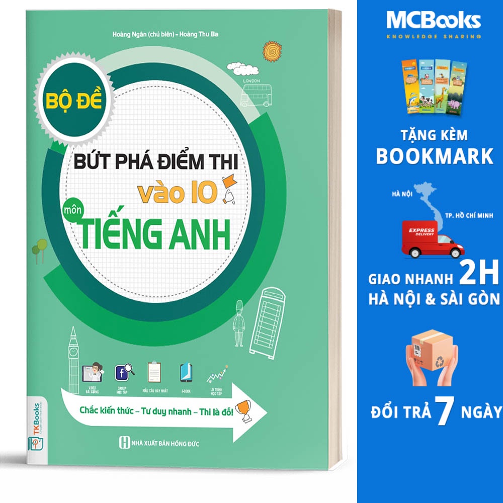 [Mã LIFEBOOK153 giảm 15% đơn 99k] Sách - Bộ đề bứt phá điểm thi vào 10 môn tiếng Anh