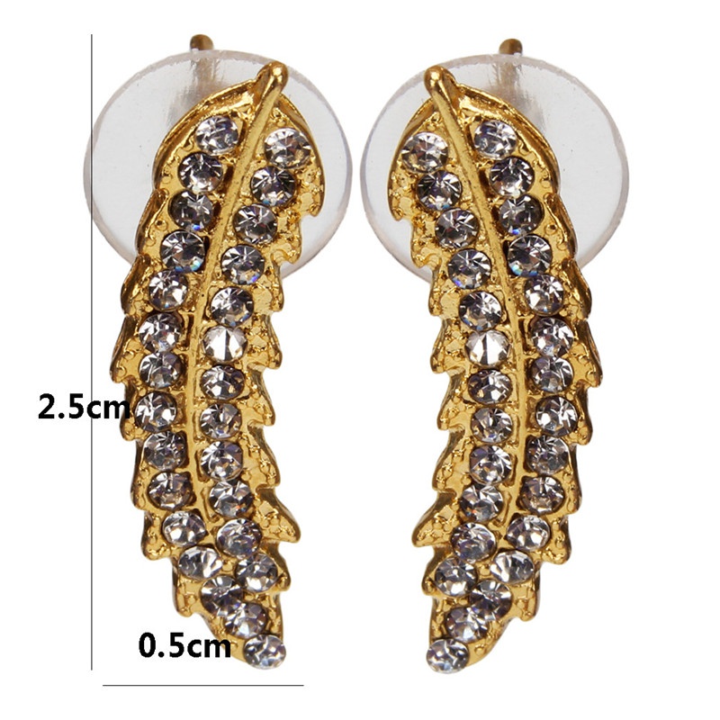 Ear Ring Studs Leaf Earrings Trendy  Women 1Pair Jewellery Fashion  Women's