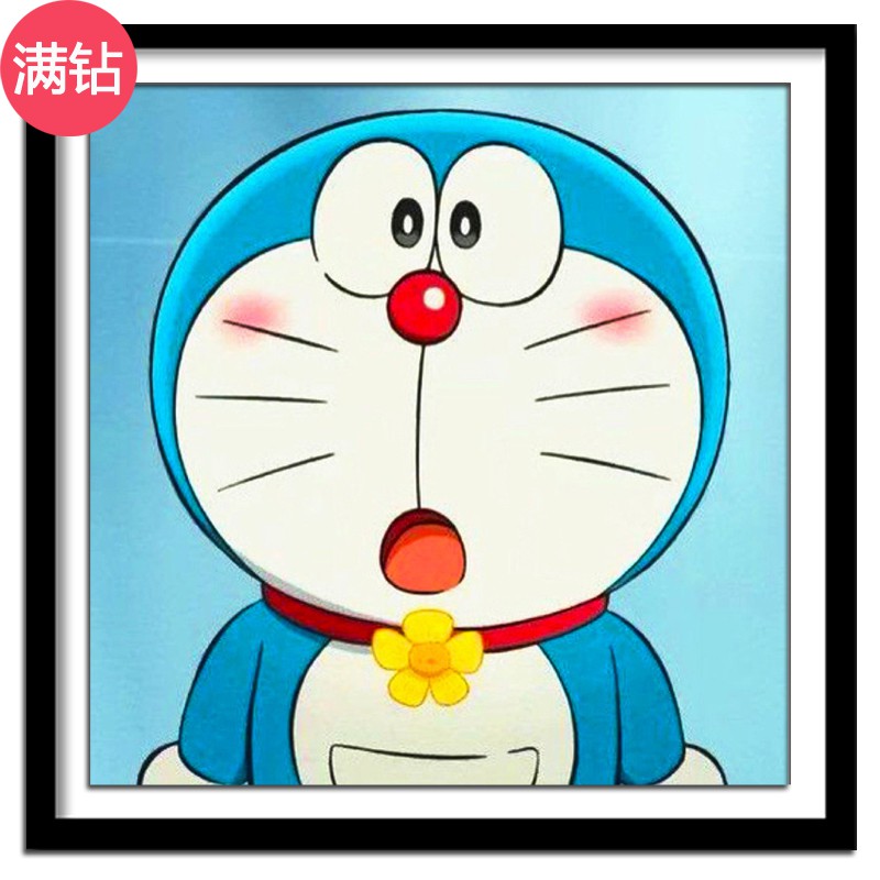 tranh đính đá tự làm✽۩▩Kim cương đầy kim cương Doraemon Doraemon Doraemon Doraemon Cat Cartoon Anime
