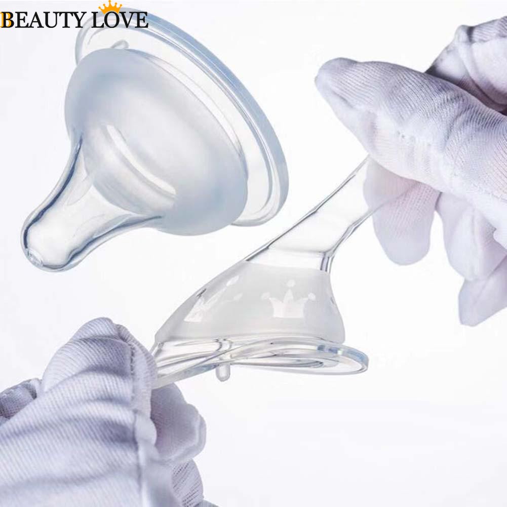 [Mới] Núm Ti Giả Mềm Chống Tràn Cho Bình Sữa Em Bé Bằng Silicon Rộng Cổ Rộng 100% Chính Hãng