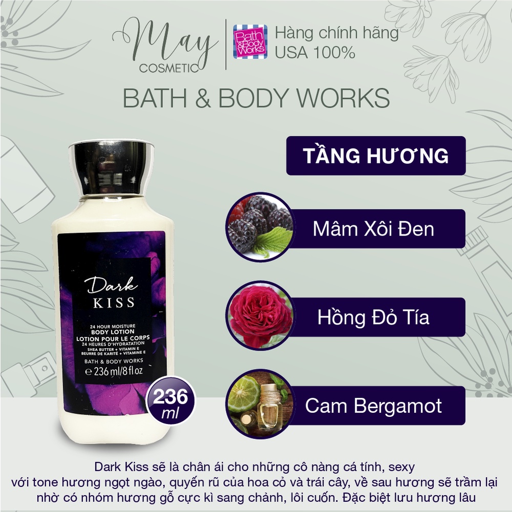 Body Lotion Bath & Body Works Ngon Bổ Rẻ - Siêu Dưỡng Ẩm, Mềm Mịn Da 236ml By May Shop