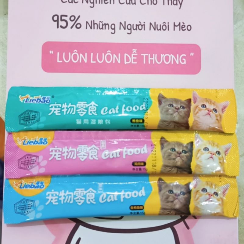 Súp thưởng cho mèo Shizuka 15g 3 vị thơm ngon hấp dẫn