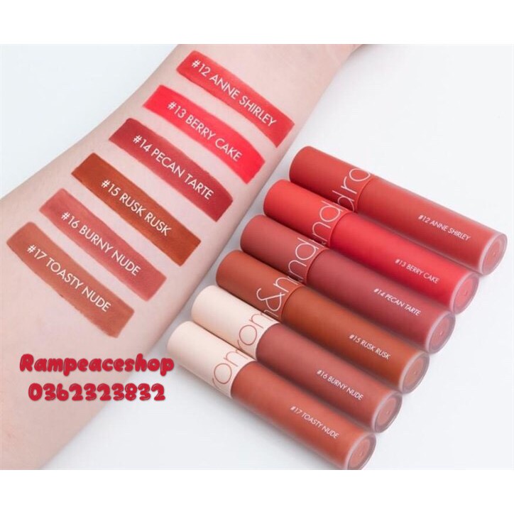 Son Kem Lì Romand Zero Velvet Tint Ver 2