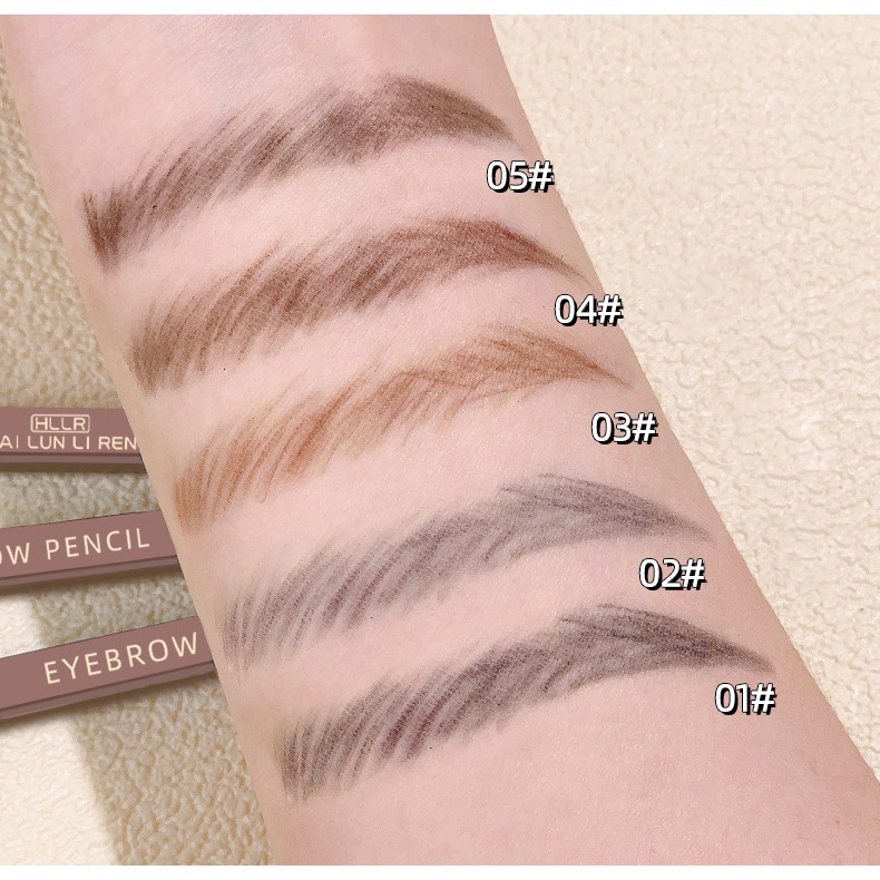 Bút Chì Kẻ Lông Mày Helen Beauty Thiết Kế Hai Đầu Xoay Tiện Dụng Tự Nhiên không thấm nước