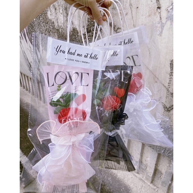 [QUÀ TẶNG 20/10]_ sét 1 bông tặng kèm túi thiệp từ 10 sét được giá sỉ