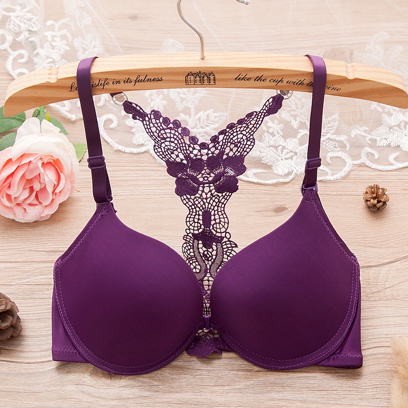 Hàng Có Sẵn Áo Ngực bralette Hình Chữ Y Cài Trước Có Thể Điều Chỉnh Kiểu Ren Đẹp Gợi Cảm Cho Nữ