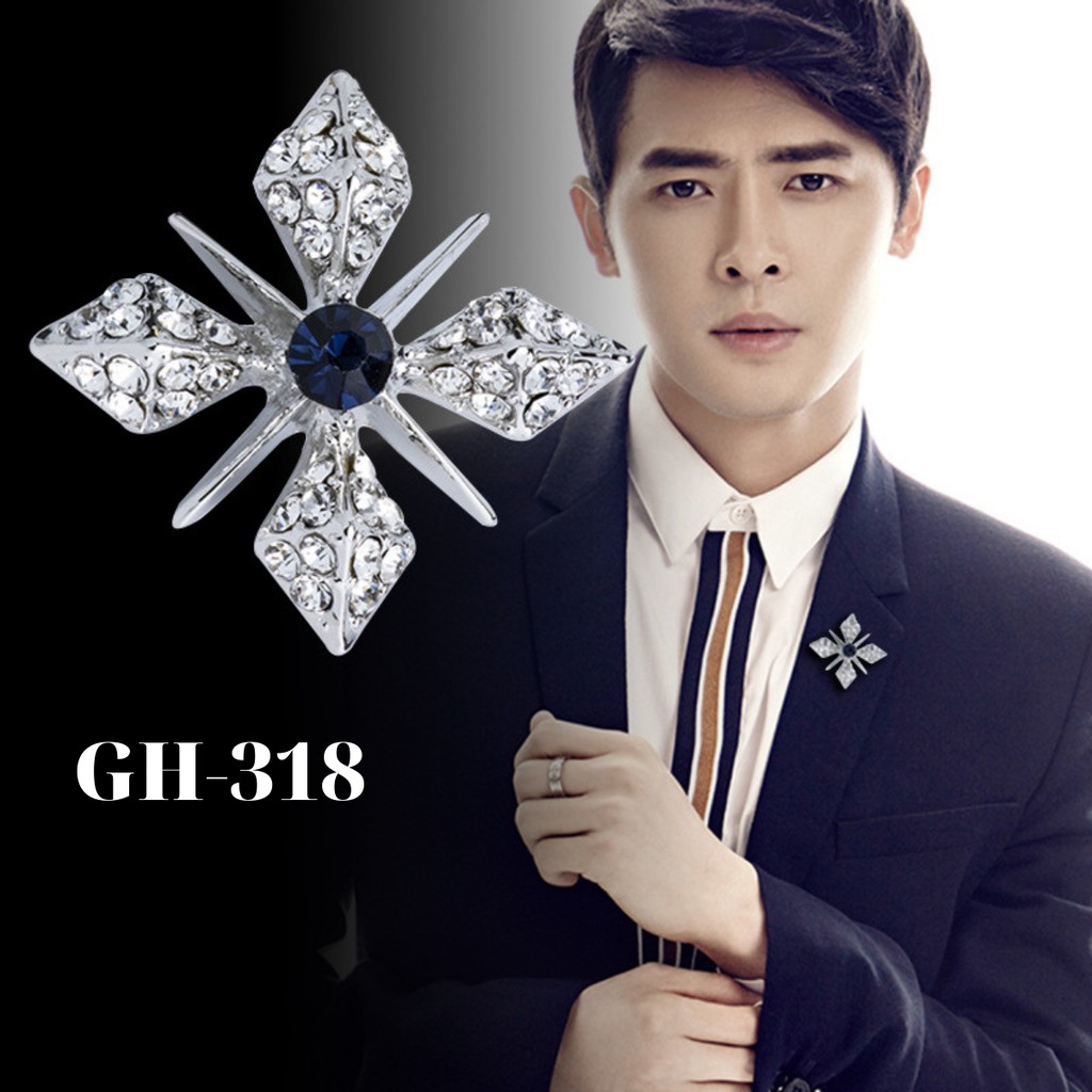 Bộ ghim cài áo Vest Nam Brooch Pin thời trang nhiều mẫu lựa chọn (GH-310 - GH-319) {Phụ kiện Vest - AdamZone}