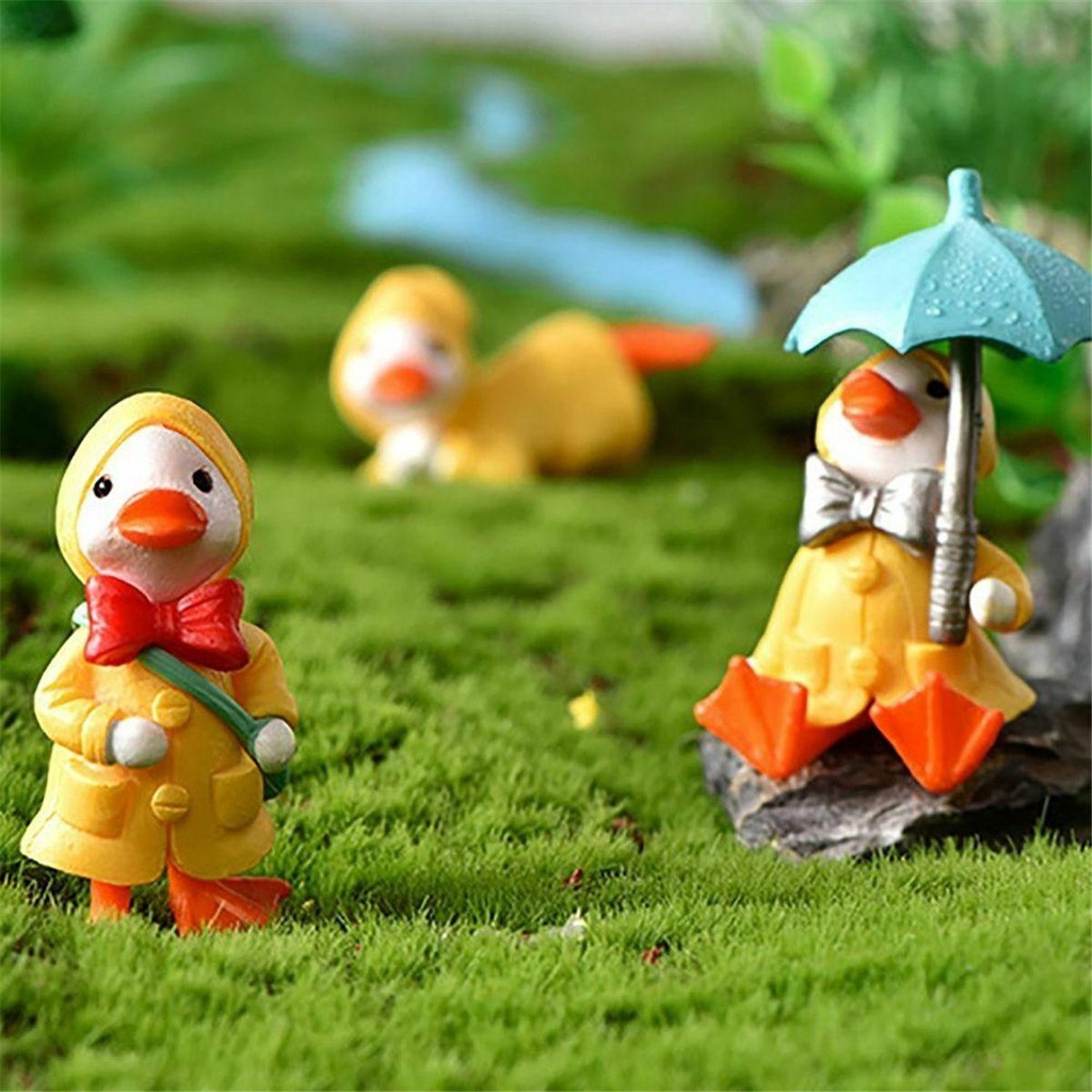 Áo Mưa Hình Vịt Con Dễ Thương Trang Trí Sân Vườn