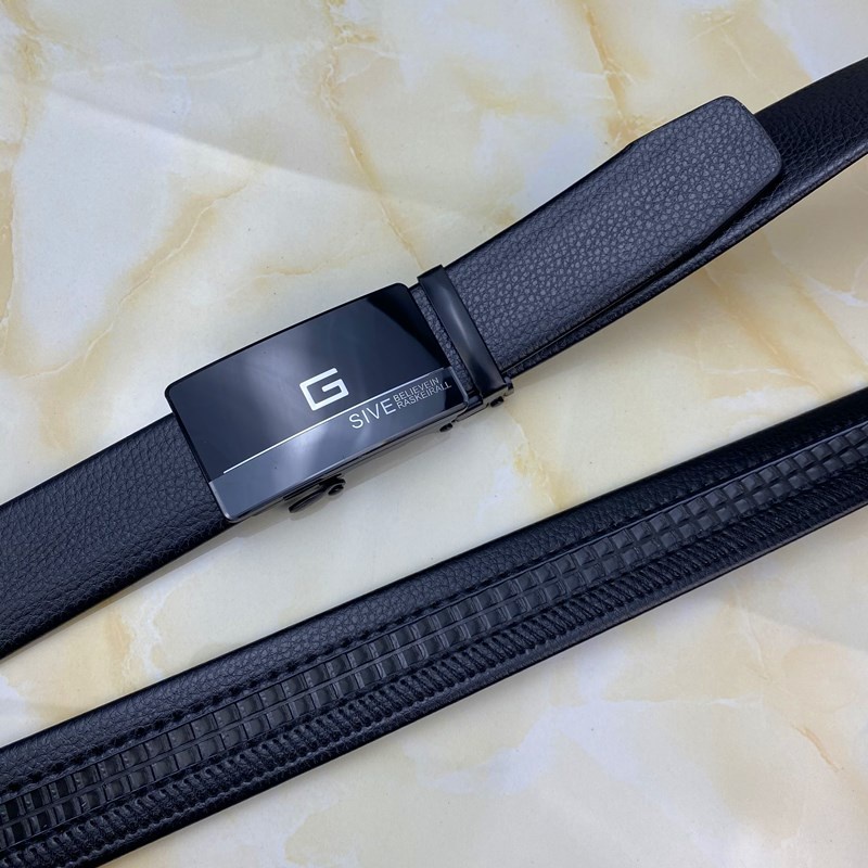 Thắt lưng da nam cao cấp mặt MEKA, dây nịt nam da thật rộng 35mm khóa tự động mạ ti tan dùng cho giới trẻ và doanh nhân