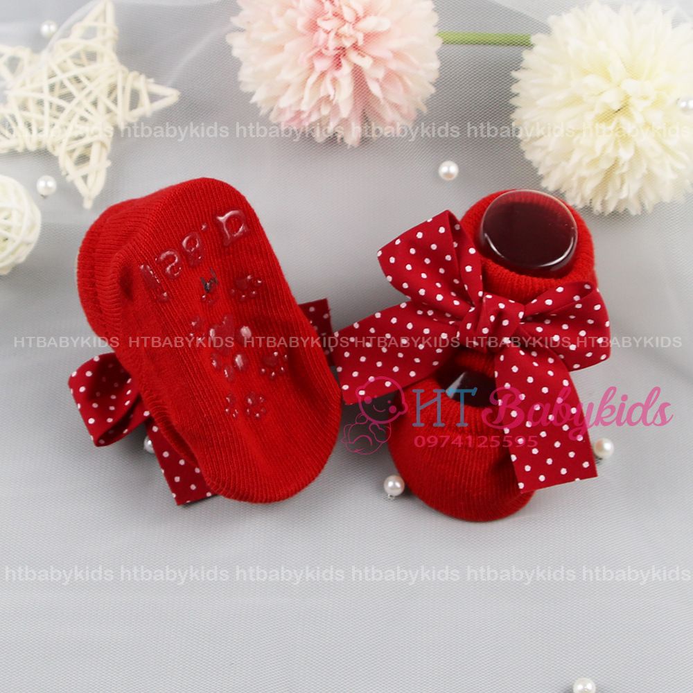 Vớ Tất Tiểu Thư Cho Bé Gái Sơ Sinh Đầy Tháng Thôi Nôi