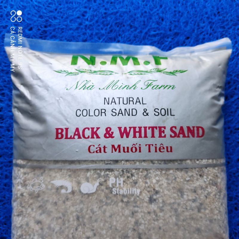 Cát muối tiêu trải nền bể cá cảnh 500g