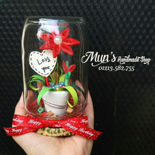 LỌ HOA THỦY TINH HANDMADE - FLOWER IN JAR