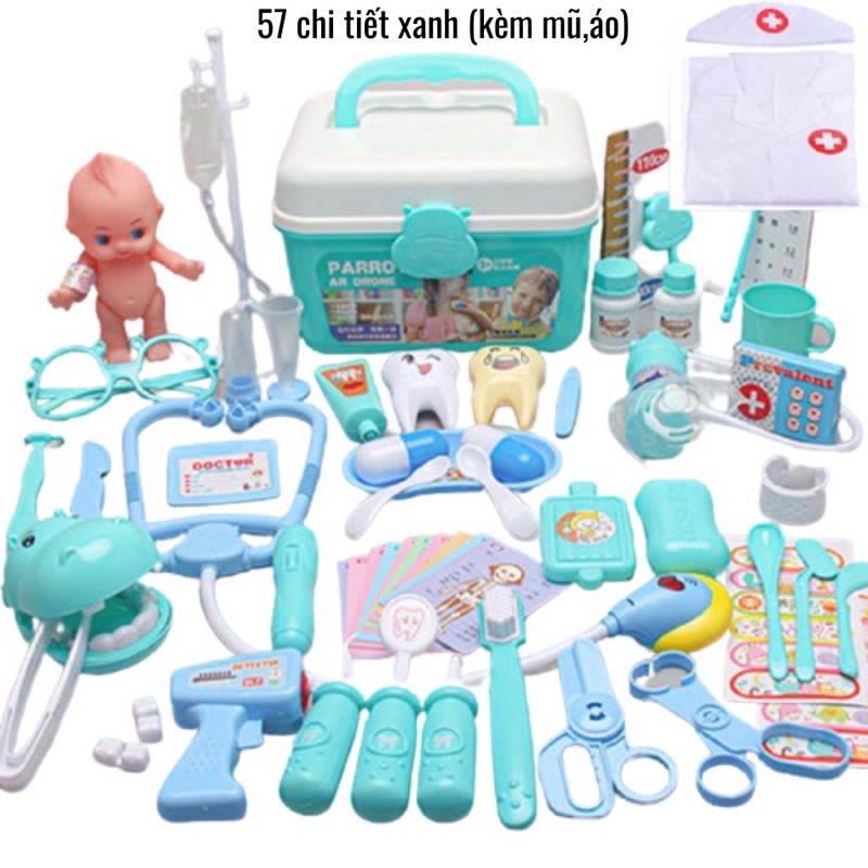 Đồ Chơi Bác Sĩ _ Bộ Dụng Cụ Làm Bác Sĩ Cho Bé