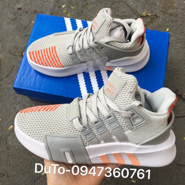 [SALE SỐC-FULLBOX] Giày EQT Xám Cam size 36->39