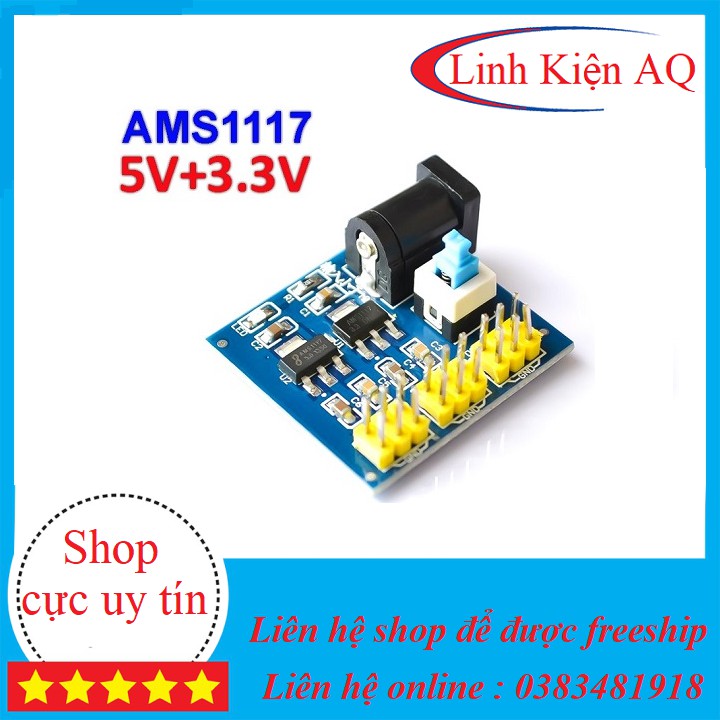 module hạ áp 12v xuống 5v và 3.3v