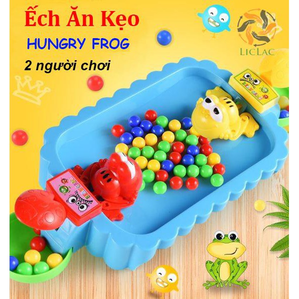 Đồ chơi Ếch Ăn Kẹo loại LỚN - Đồ chơi Ếch Gắp Bi FUN GAME Trò Chơi Siêu Vui Nhộn Cho Bé (2 người chơi)