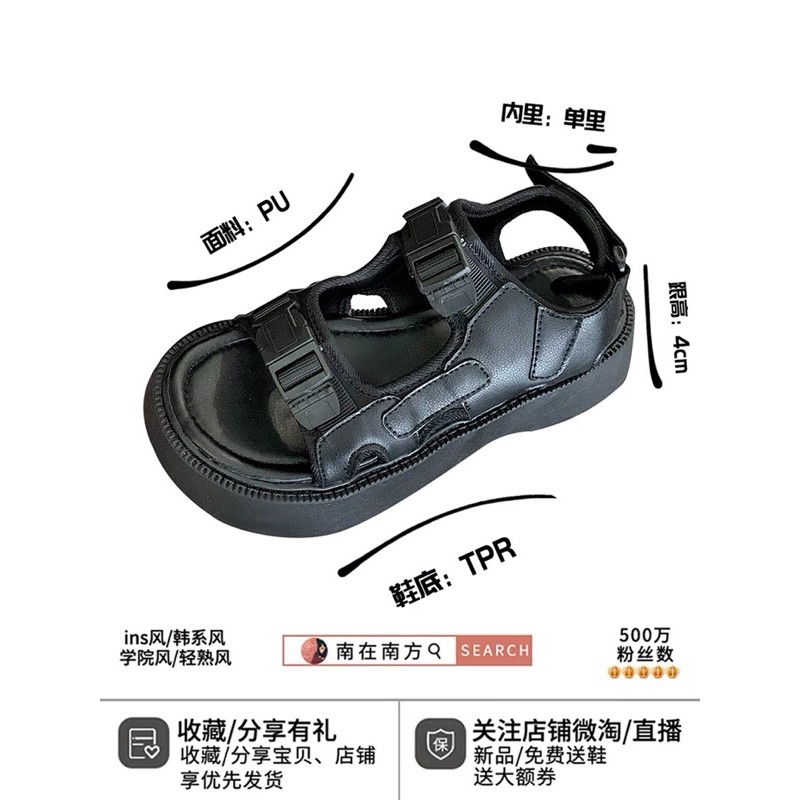 ORDER _Sandal Quai Ngang Nữ 2 Màu Đơn Giản D13