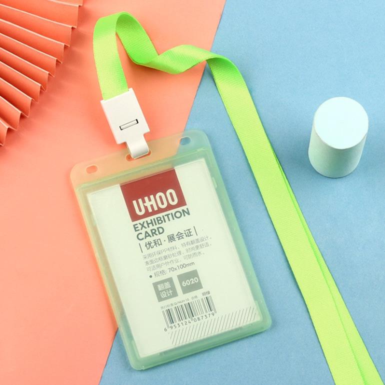 Thẻ đeo bảng tên nhân viên văn phòng nhựa cao cấp Ngang Dọc H204