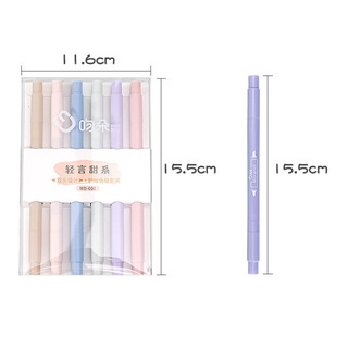 Bút dạ quang Highlight - set 6 bút dấu dòng - Bút đánh dấu cute học sinh, sinh viên, văn phòng - HOKAMI STORE