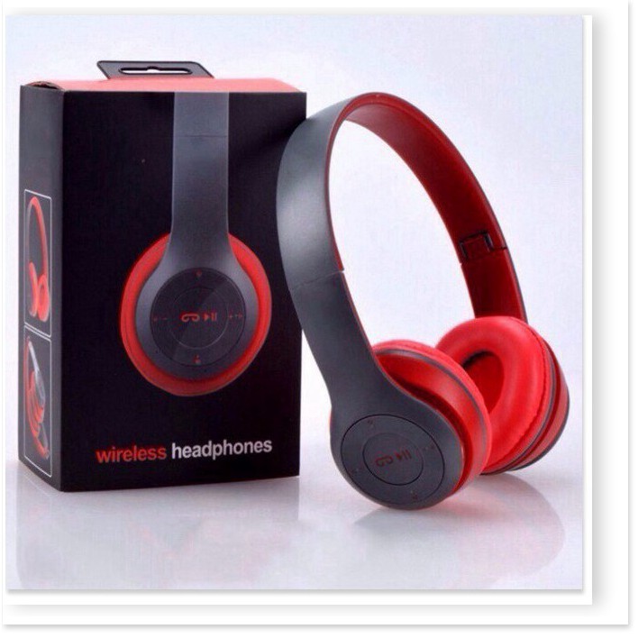 Tai nghe Bluetooth chụp tai P47 có khe cắm thẻ nhớ Bảo Hành 3 Tháng | BigBuy360 - bigbuy360.vn